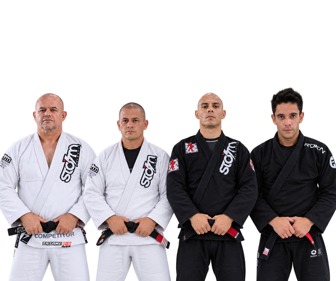 Logo CT Caveira com os professores Rodrigo Zanella, Sergio Castro, Vitor Toledo e Evandro Cardoso